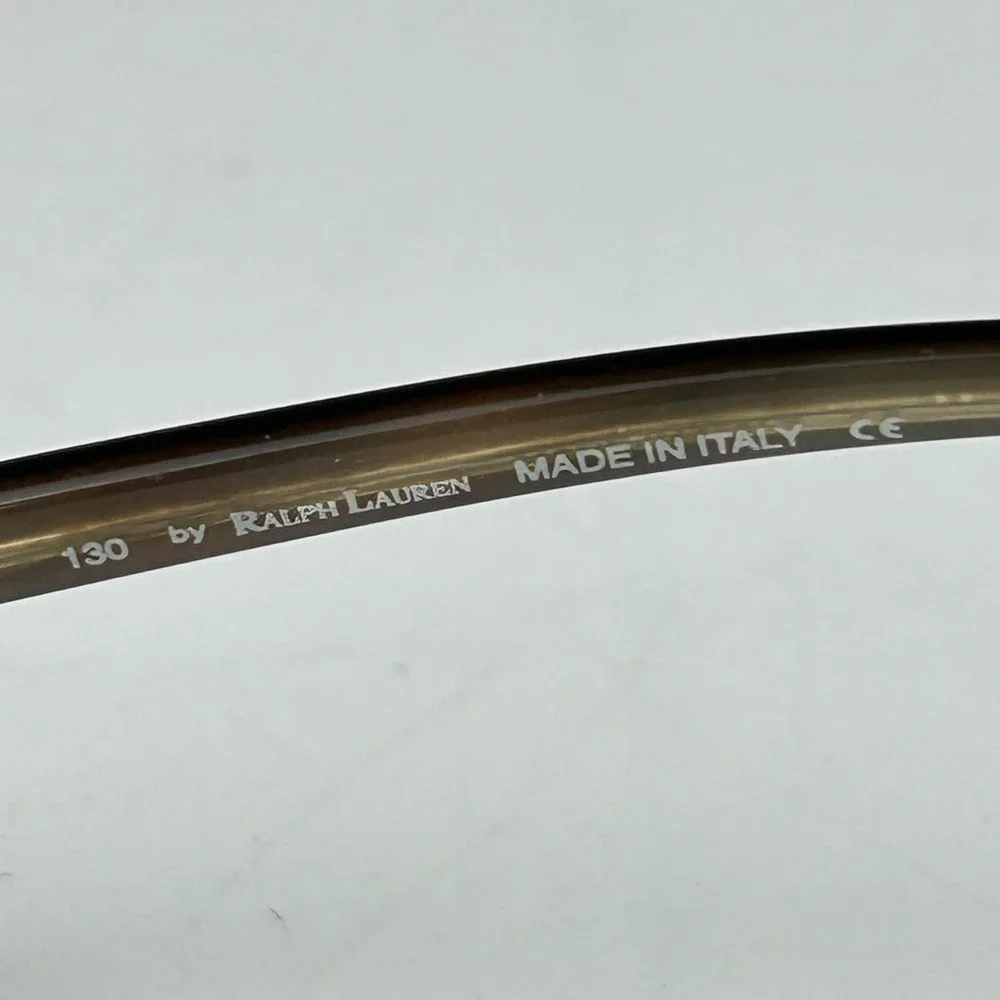Ralph Lauren 267‎ TC2 Women Eyeglasses Frame Amber Round Full Rim 48-14-130 mm